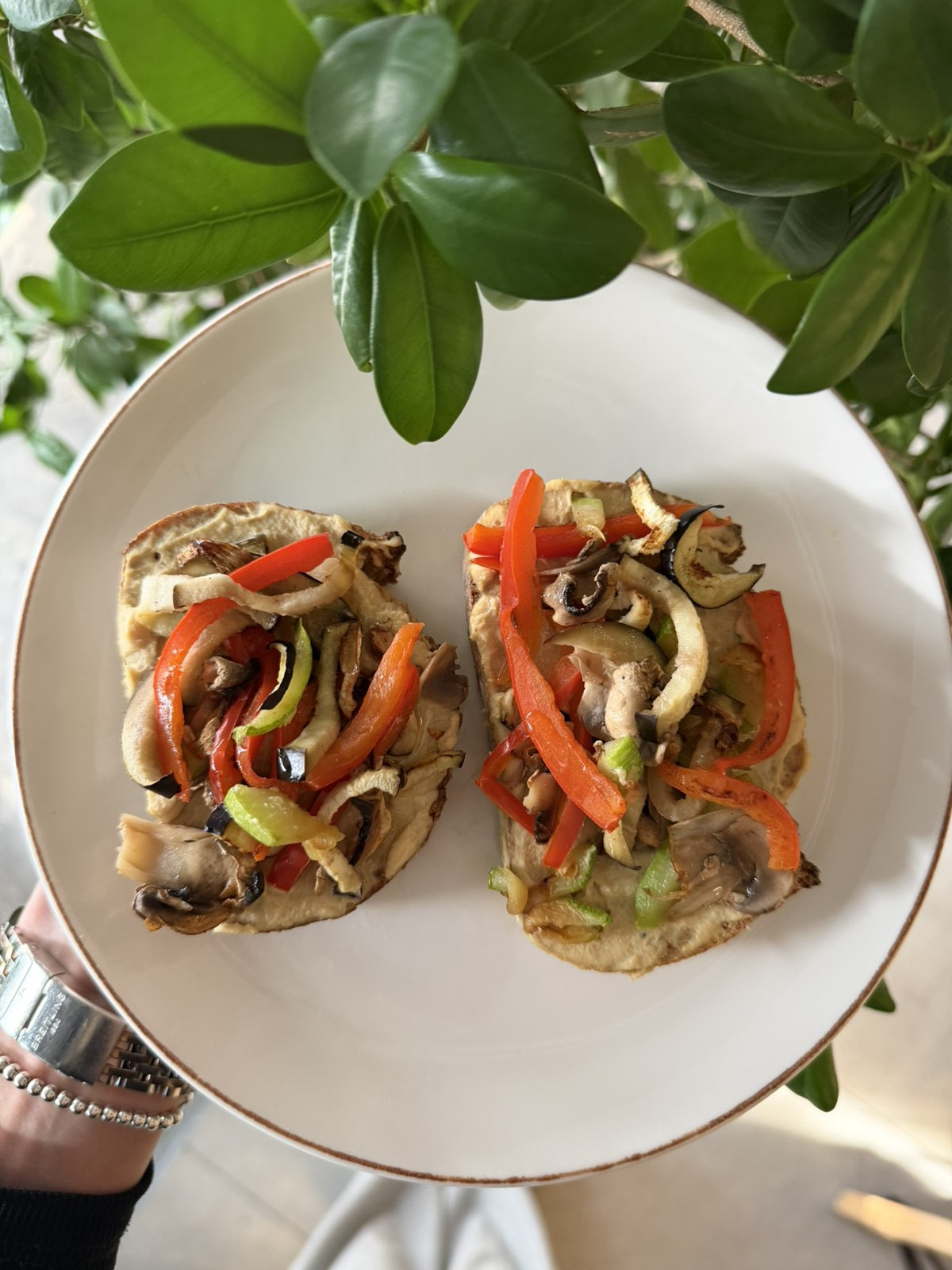 Hummus sourdough bread